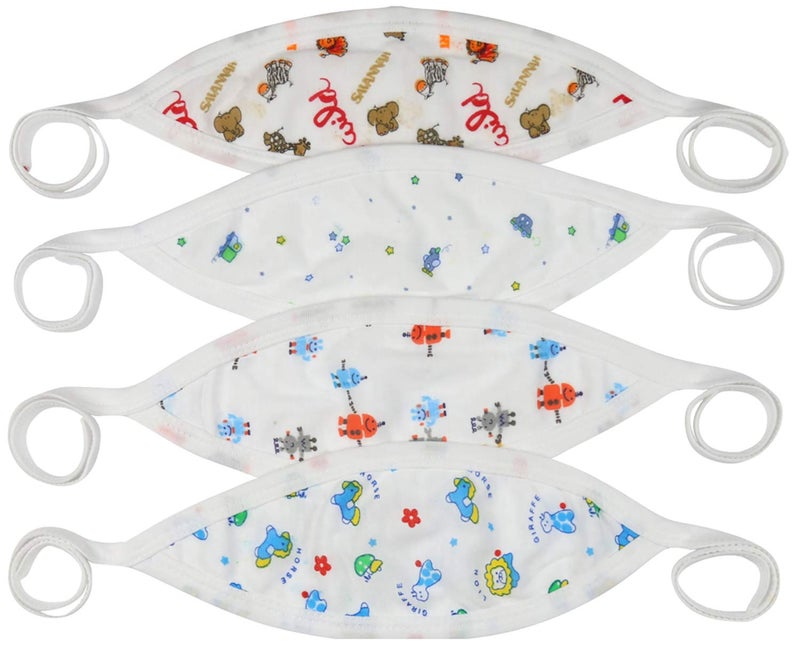 ToBeInStyle حزمة 4 قطع من حزام البطن المريح للمواليد الجدد - للأولاد - مقاس واحد - Image 2