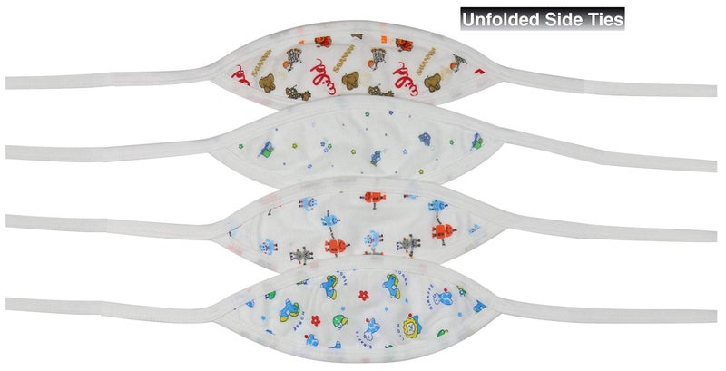 ToBeInStyle حزمة 4 قطع من حزام البطن المريح للمواليد الجدد - للأولاد - مقاس واحد - Image 4