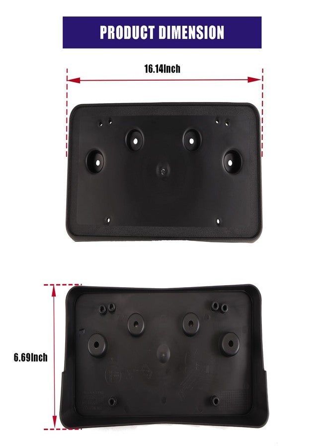 Eterpace Front License Plate Bracket W/Bolts Compatible with Cadillac Escalade ESV 2021 2022 2023, License Plate Holder Frame Case Mount, Replace#GM1068239, 84378315 - Image 3
