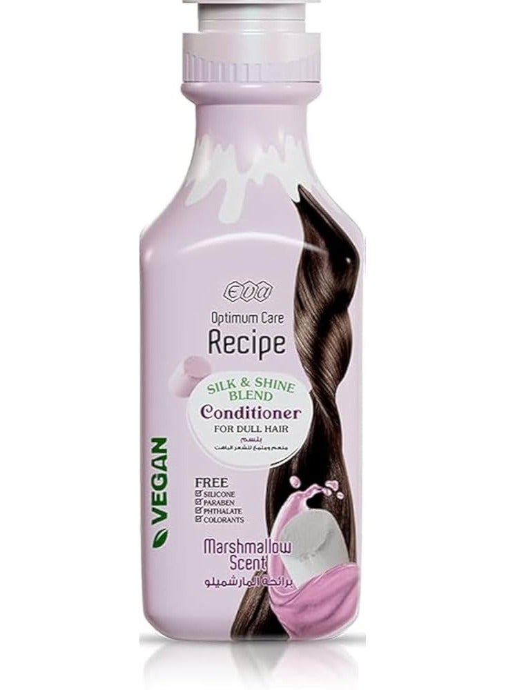 Eva Optimum Care Recipe Silk & Shine Blend Conditioner Marshmallow Scent 350 Ml