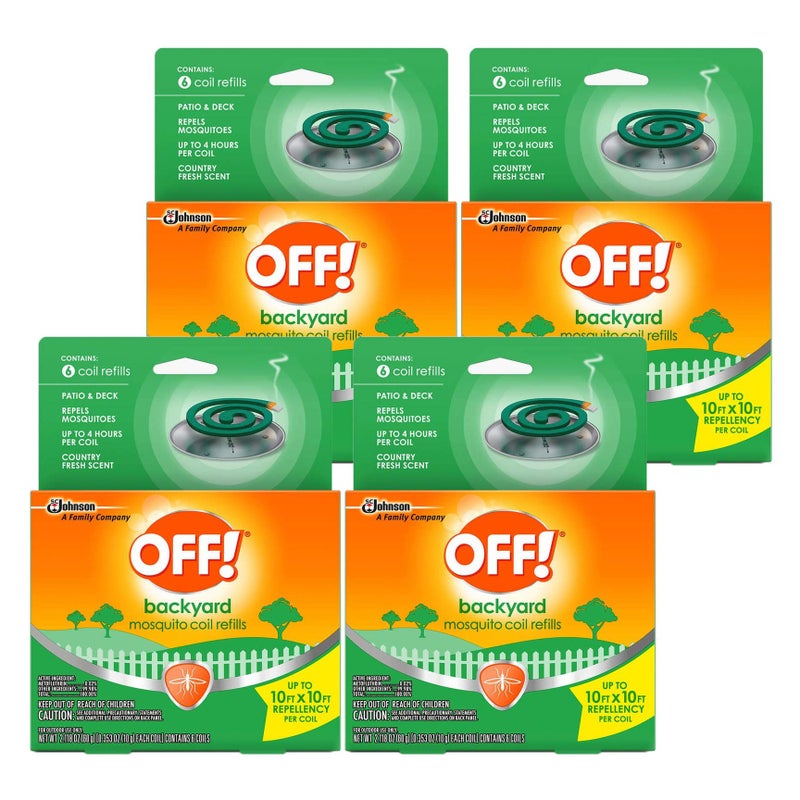 Off! Country Fresh Scent Mosquito Coil III Refills, 6 refills (Pack of 4) - Image 3