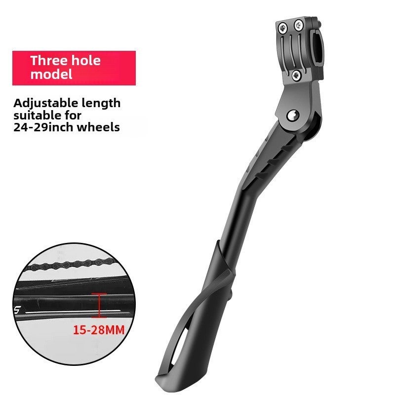 Bicycle Support Mountain Road Bike Aluminum Alloy Side Support Foot Support Double Hole Adjustable Support Cycling Equipment(Three-hole style, Free size) - Image 1