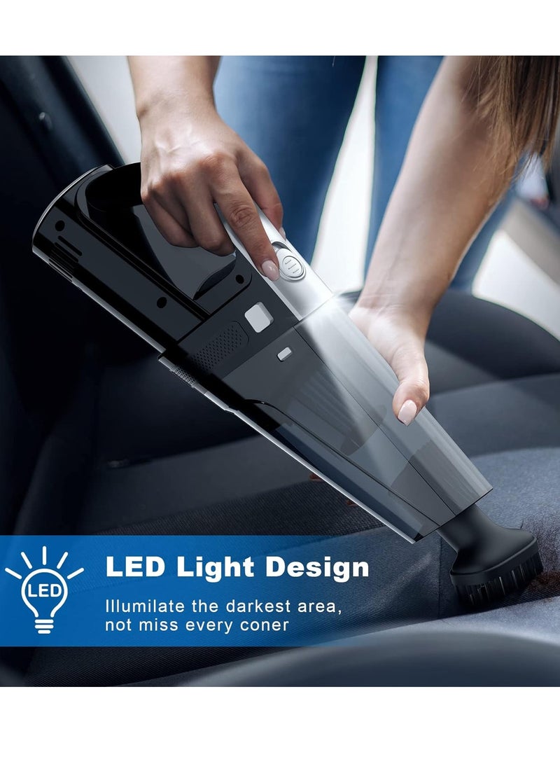 general Car Vacuum, Portable Car Vacuum Cleaner with 7000PA Suction, DC 12V High Power 16.4Ft Cord Wired Vacuum Cleaner for Car, LED Light, Lightweight, 0.33L Capacity, Storage Bag - Image 5