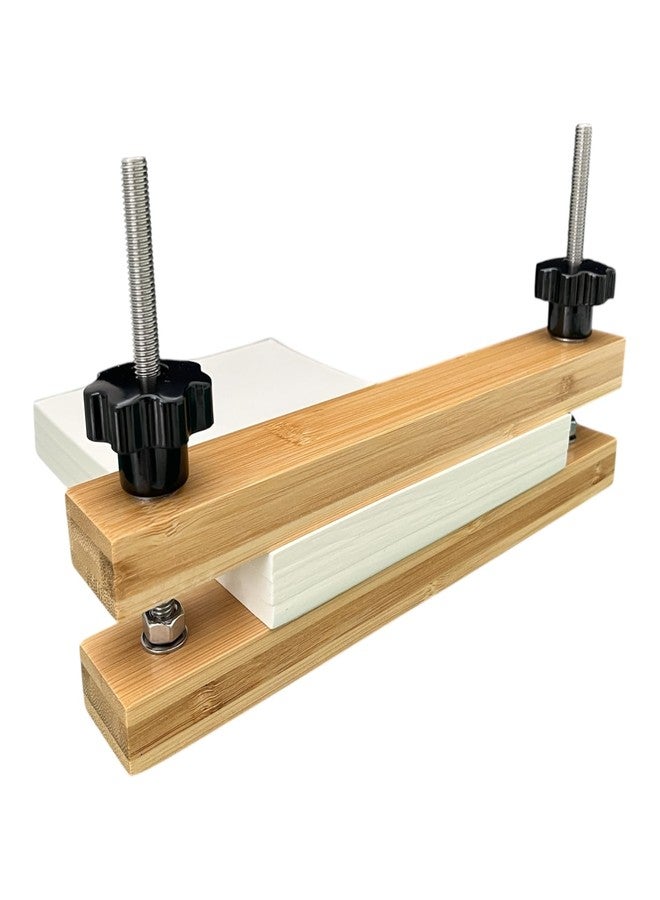Paperry Bamboo Bookbinding Spine Press, 11 Inch Narrow Book Press for Spine Shaping and Bookbinding, for DIY Book - Image 1