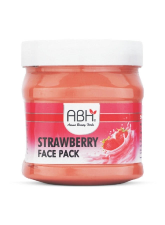 ABH Strawberry Face Pack Refreshing & Nourishing Face Mask with Natural Strawberry Extracts, Rich in Vitamin C, Brightens Dull Skin, Fights Acne, Hydrates, Softens, and Revitalizes for Radiant Glow