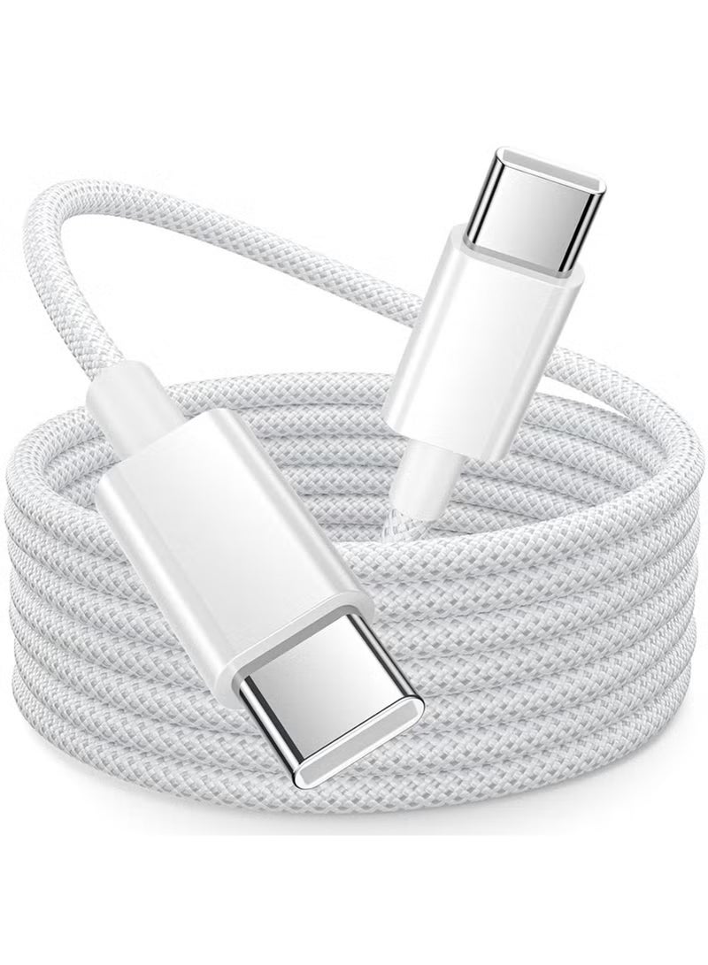 كابل USB‑C بطول 1 متر بقدرة 60 واط وسرعة 480 ميجابت/ث، كابل تايب‑سي إلى تايب‑سي للشحن السريع ونقل البيانات، متوافق مع الهواتف الذكية والأجهزة اللوحية وسماعات الرأس واللابتوبات وآيفون وسامسونج جالاكسي وهواوي وبيكسل. - Image 1