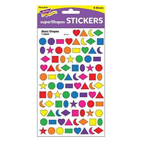 Trend Enterprises Trend Basic Shapes superShapes Stickers, Classroom Incentives, 800 Count - Image 3
