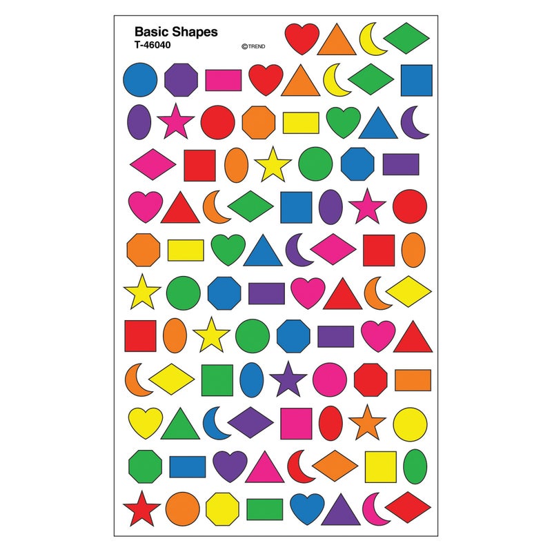 Trend Enterprises Trend Basic Shapes superShapes Stickers, Classroom Incentives, 800 Count - Image 4