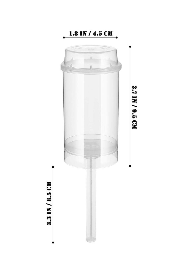 SYOSI - 40pcs Push Up Cake Shooter Round Shaped Push Pops Plastic Cake Containers Pusher Clear Cake Mold with Lids for Bakery Kitchen Home - Image 1