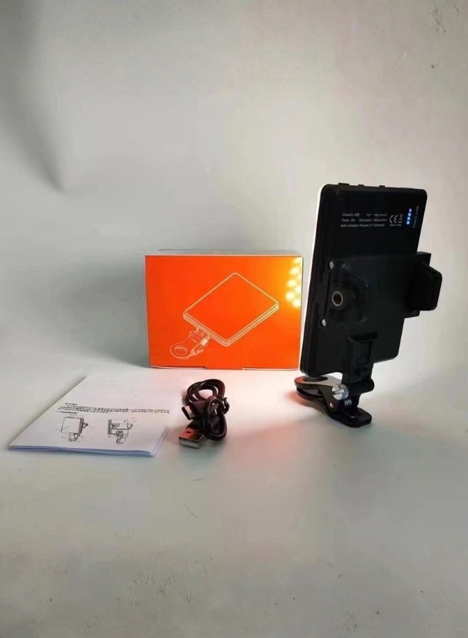 TRADEGATE Rechargeable Mobile Phone Selfie LED Video Light Clip – Portable Photography Fill Light with USB Cable Ideal for Vlogging, Makeup & Photography - Image 4