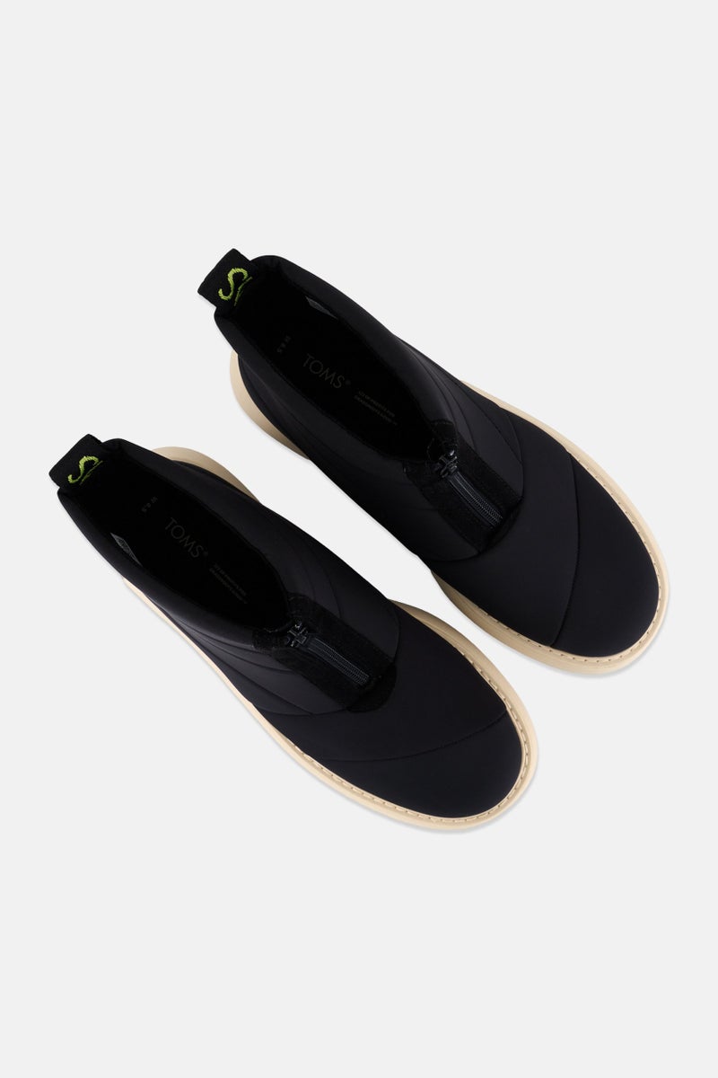 TOMS Women Alpargata Mallow Puffer Zip Up Ankle Boots, Black - Image 4