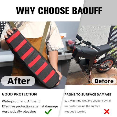 BAOUFF Seat Cover for Tutti,Waterproof Non-Slip Cushion Cover for Tuttio Electric Dirt Bike Soleil01 and Ebike ICT-Blue - Image 5