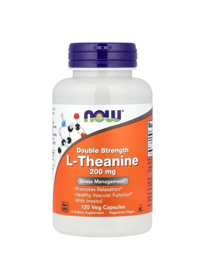 ناو فودز، إل-ثيانين، 120 كبسولة نباتية