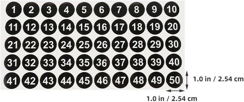 Wide usage compatibility 10 Sheet 1-50 Number Stickers Small Round Labels for Office Storage Box Classification Waterproof Adhesive Numbered Organizing for Storage, Organizing Light & heavy use compatible Demand fit global economical quality Indoor outdoor all-purpose fit All user friendly build KSA stocked goods Storage burden minimized build Flexible sizing options All budget friendly options Simple practical structure Stable base Bug proof seal In-Kingdom stored commodity Balanced weight All storage type compatible Organized shipment arrange Stable domestic stock Polished safe edge Wet anti slip Flexible varied design All user group compatible Safe material Multi-style matching design Practical design alternatives Standard fit - Image 4