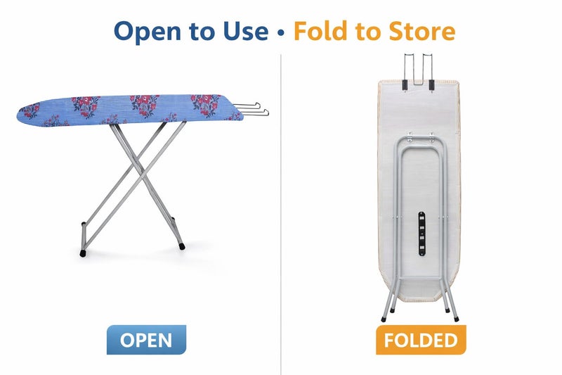 Maanit Wooden Heavy Self Standing Ironing Board/Table 18 Inch | Foldable Portable Iron Board with Iron Stand | Strong Stable Base for Home Use - Image 3