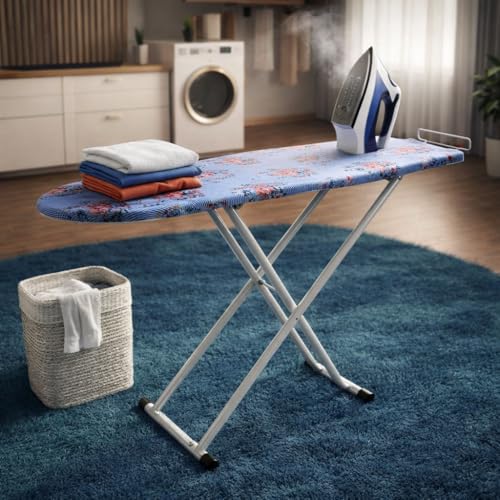 Maanit Wooden Heavy Self Standing Ironing Board/Table 18 Inch | Foldable Portable Iron Board with Iron Stand | Strong Stable Base for Home Use - Image 1