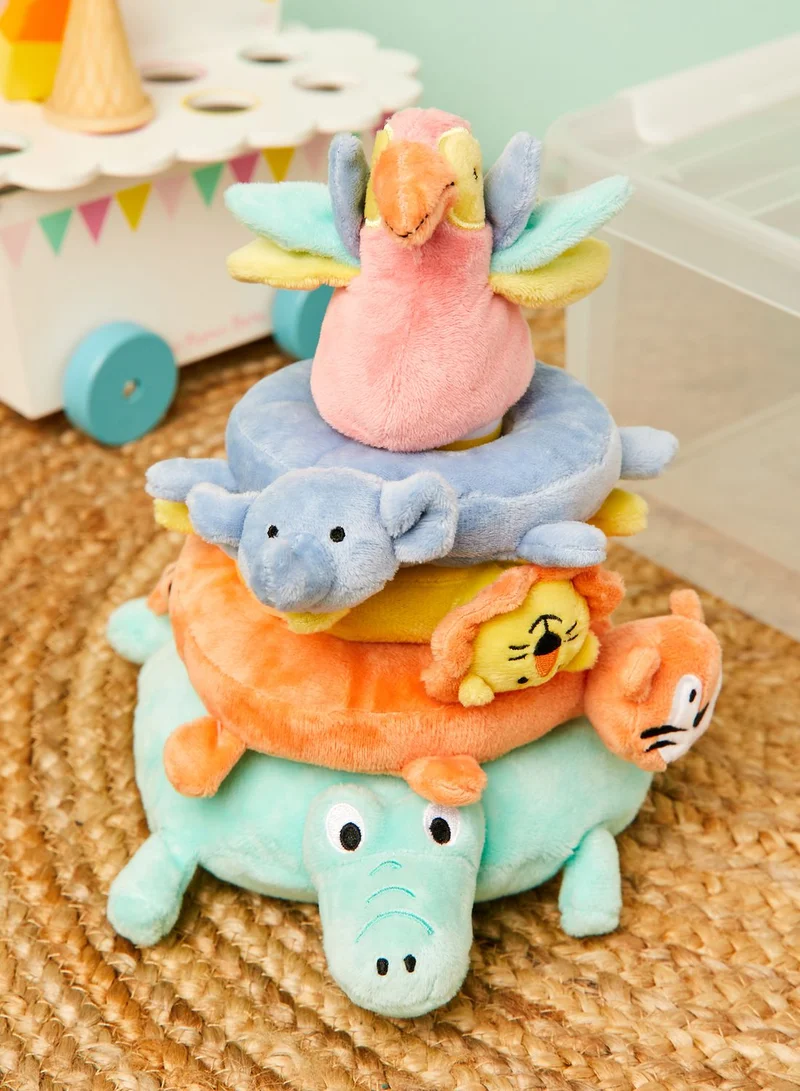 JoJo Maman Bebe Safari Animal Plush Stacker