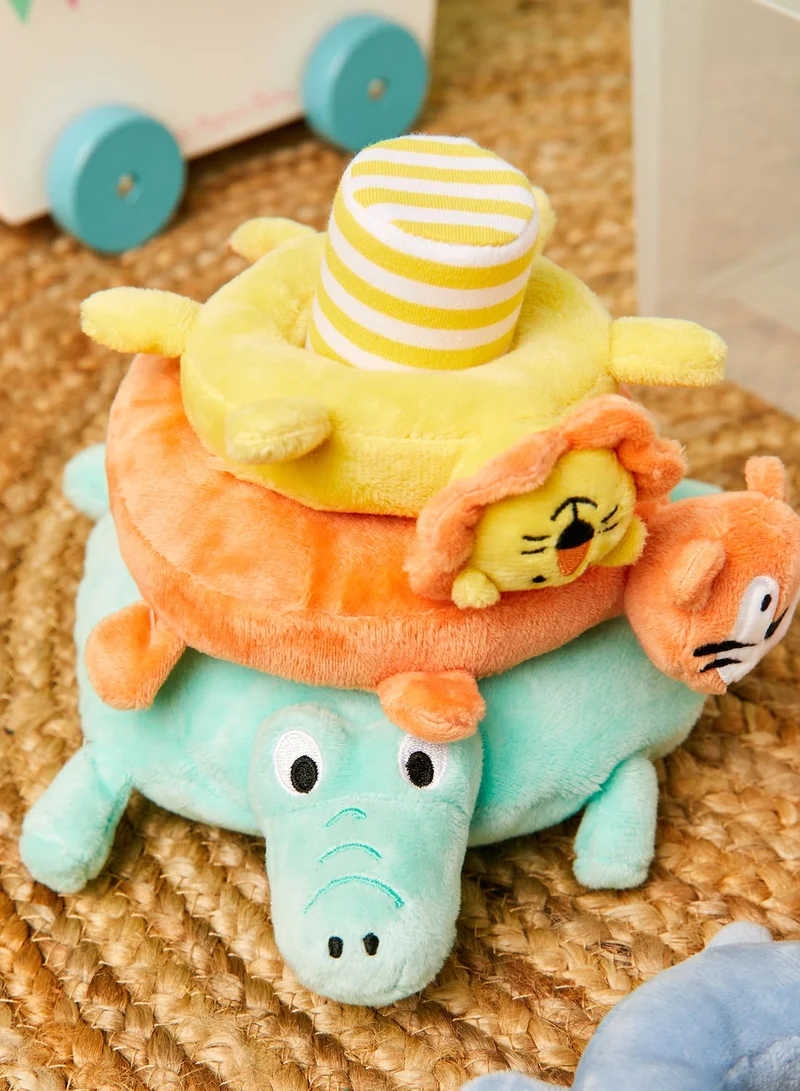 JoJo Maman Bebe Safari Animal Plush Stacker