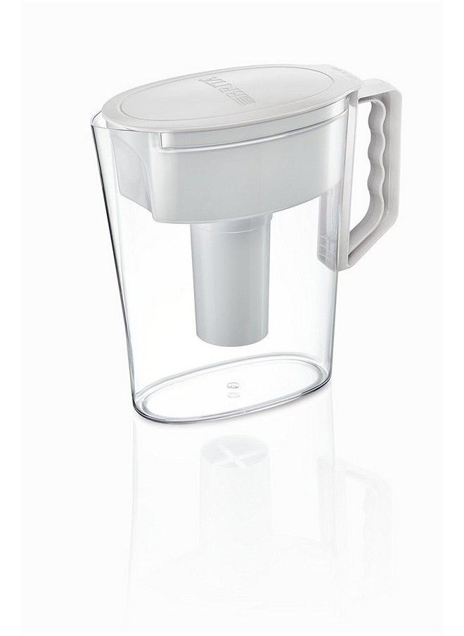 Water Pitcher Slim Capacity Includes One Advanced Filter White 5 Cup Size