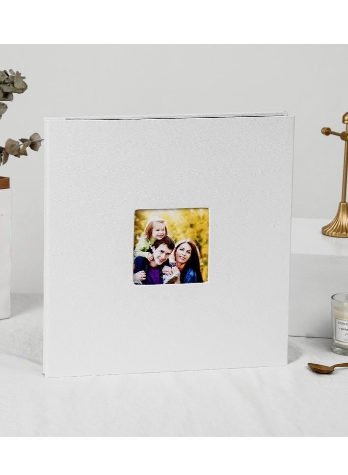 ميكسد ألبوم صور ذاتي اللصق مكون من 40 صفحة، ألبومات صور بيضاء، ألبومات صور عائلية كبيرة السعة، كتاب صور، ألبومات صور ذاتية اللصق مغناطيسية مصنوعة يدويًا، ألبومات ذكريات - Image 2