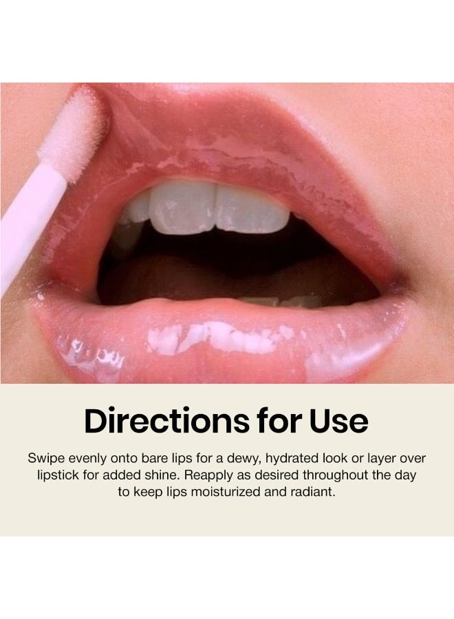 Sadhev Ayurvedic Rose Lip Gloss With Hyaluronic Acid & Rose | Soft Pink Glossy Shine | Hydrates, Plumps & Nourishes (5 ml) - Image 3