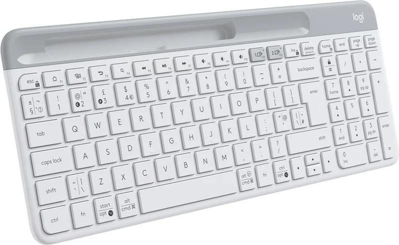 Logitech K580 Ultra Thin Multi-Device Turkish Bluetooth Keyboard - White