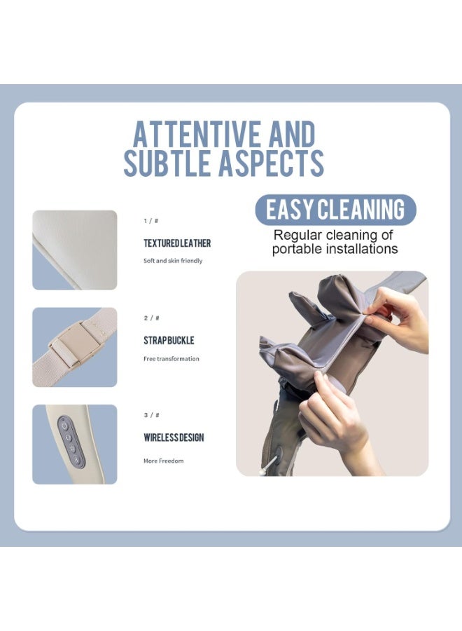 Electric Shiatsu Neck & Back Massager – Cordless Deep Kneading Massage Pillow with Heat for Daily Muscle Relief - Image 5