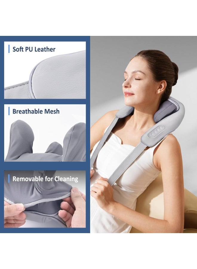 Electric Shiatsu Neck & Back Massager – Cordless Deep Kneading Massage Pillow with Heat for Daily Muscle Relief - Image 3