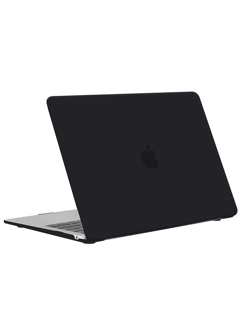 MacBook Air 13-inch Case 2022 2021 2020 2019 2018 Release A2337 M1 A2179 A1932 Retina Display Plastic Hard Shell Case With Keyboard Cover Skin Black - Image 3