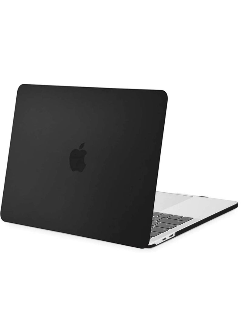 MacBook Air 13-inch Case 2022 2021 2020 2019 2018 Release A2337 M1 A2179 A1932 Retina Display Plastic Hard Shell Case With Keyboard Cover Skin Black - Image 2