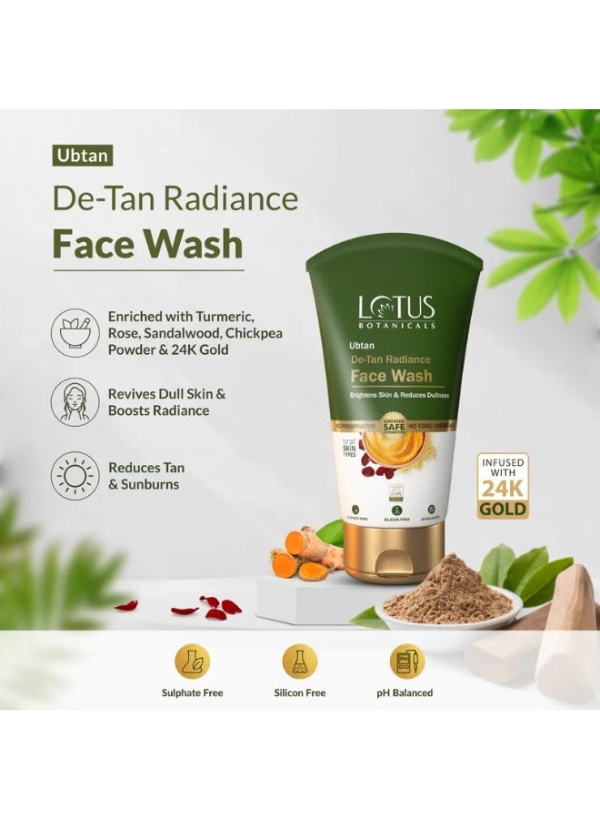 لوتس بوتنيكال غسول الوجه "لوتس بوتانيكالز" (Lotus Botanicals) بتركيبة "أوبتان" (Ubtan) لإزالة التسمير وتعزيز الإشراق (100 مل) مع مقشر الوجه بتركيبة "أوبتان" لإزالة التسمير وتعزيز الإشراق (100 مل) - عبوة ثنائية - Image 4