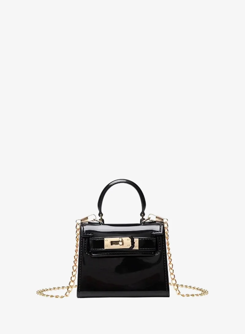 Lion Llama Micro Black Crossbody Bag for Girls