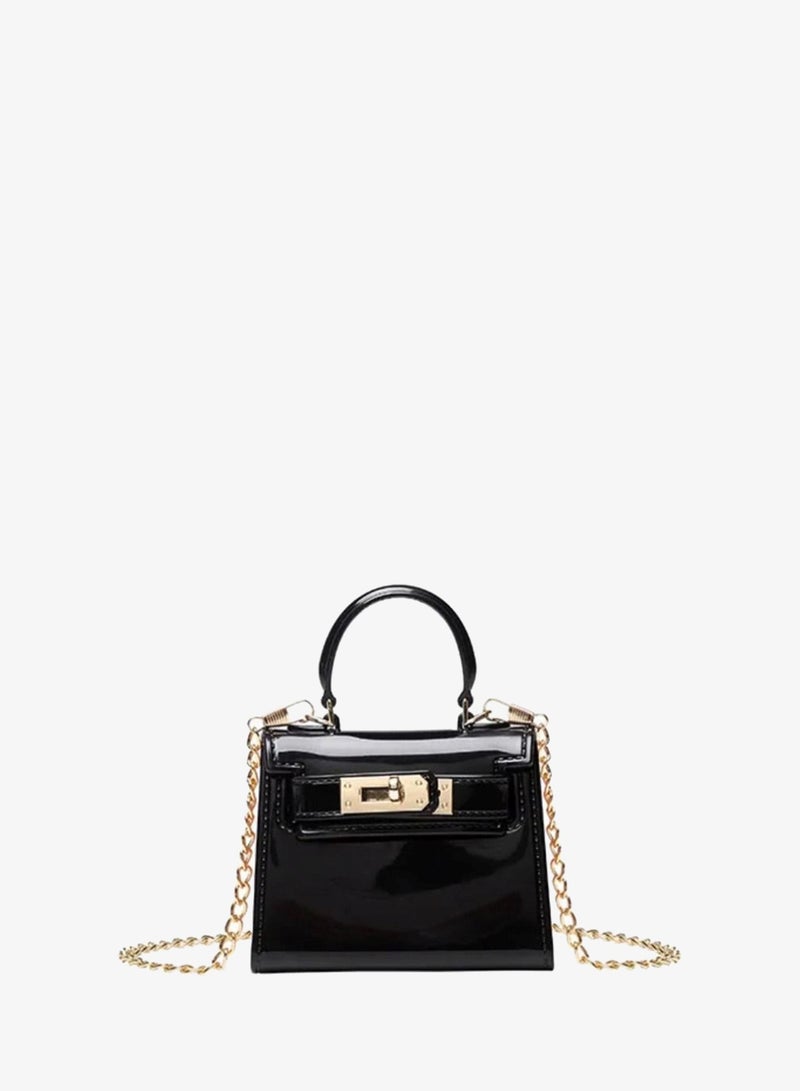 Micro Black Crossbody Bag for Girls