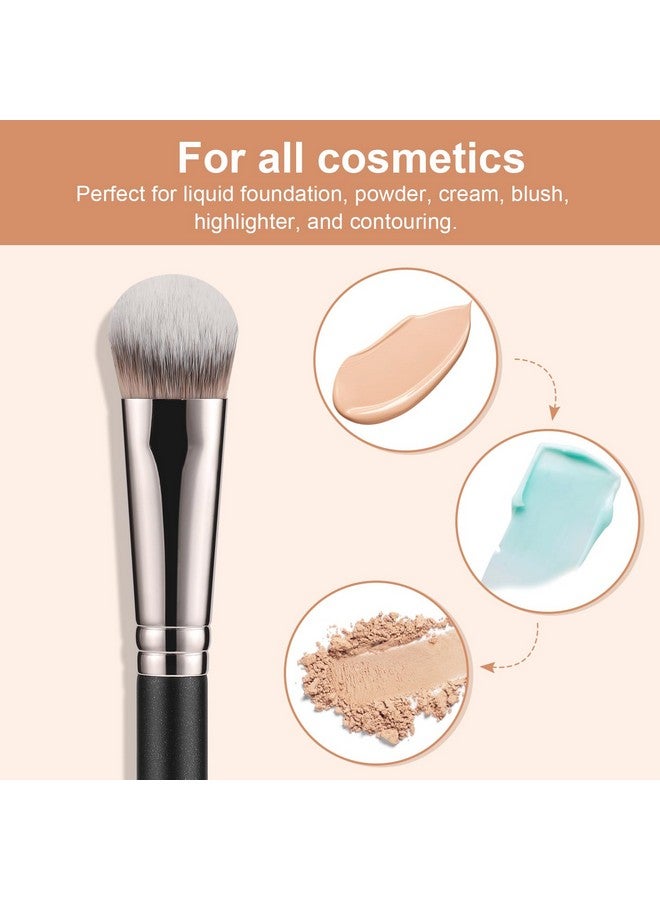 TEOYALL Angled Contour Brush Synthetic Concealer Brush For Blending Setting Buffing With Liquid Cream And Powder Cosmetic (Angled Brush) - Image 4