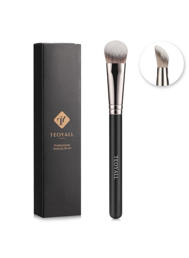 TEOYALL Angled Contour Brush Synthetic Concealer Brush For Blending Setting Buffing With Liquid Cream And Powder Cosmetic (Angled Brush) - Image 1