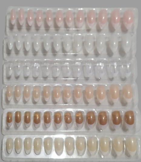 BRIKSHI Long Acrylic False Artificial MultiColor french Stick on Nails Art Tips (pack 2)(24pcs)||334 - Image 4