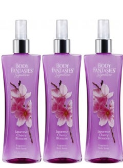 Somall Body Fantasies Japanese Cherry Blossom Body Spray - Pack of 3 