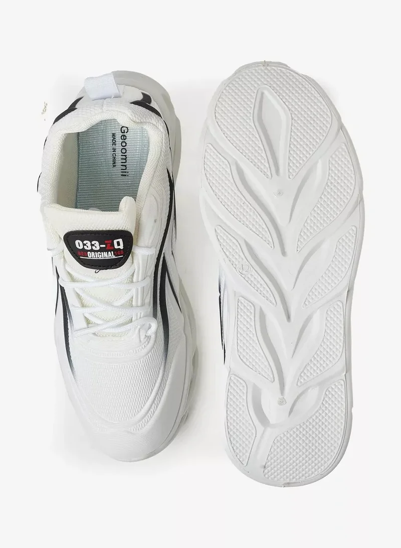 Geoomnii Casual Lace Up High Top Sneakers