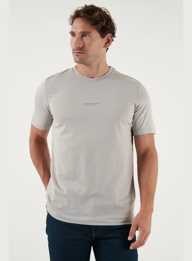 Buratti  Buratti Cotton Printed Regular Fit Crew Neck T Shirt Men's T SHIRT 59020205 for Men | Best Price UAE