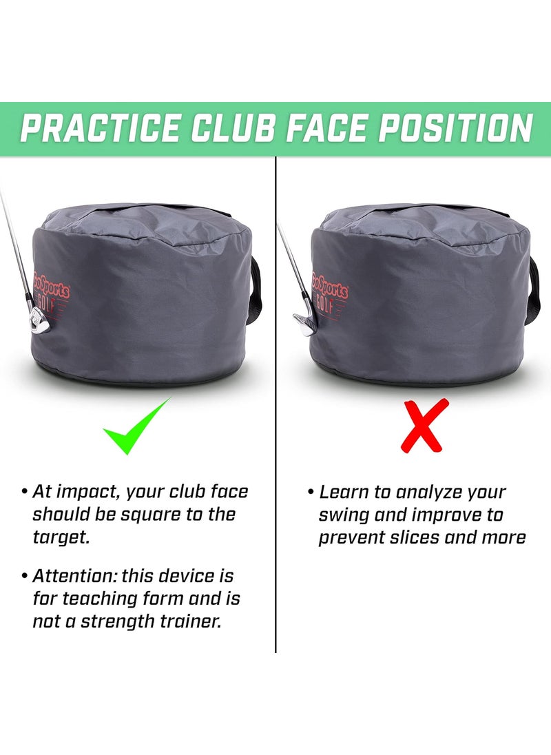 GoSports GoSports Golf Swing Bag Impact Position Trainer  Master Proper Club and Hand Position at Impact Great for All Skill Levels Blue  - Image 2