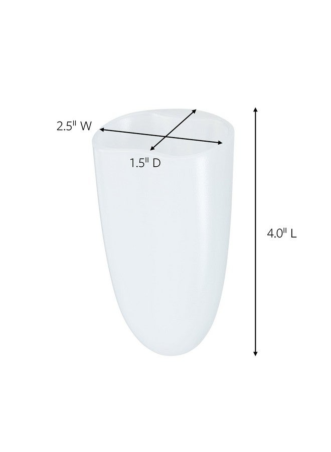 Command Razor Holder, Holds up to 3 lb, Clear Frosted, 4" x 2.5" x 1.5" 1 Holder with 1 Medium Water-Resistant Command Strip, Damage Free Bathroom Organization for Razors or Toothbruses - Image 3