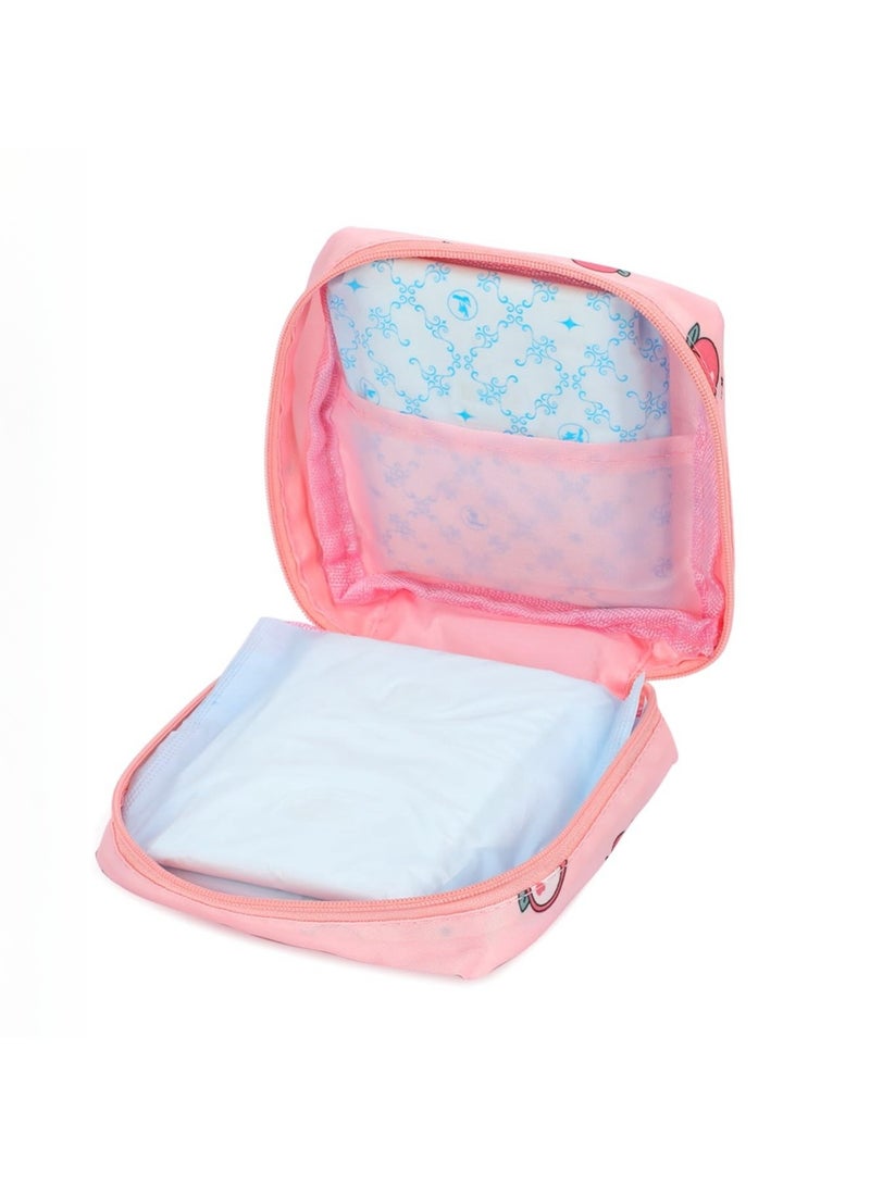 RTYY Sanitary Napkin Storage Bag Small Portable Menstrual Cup Nursing Pad Storage Pouch, Traveler Friendly Menstrual Period Bag, Mini Makeup Bag Coin Purse Wallets with Zipper for Women Teen Girls - Image 5