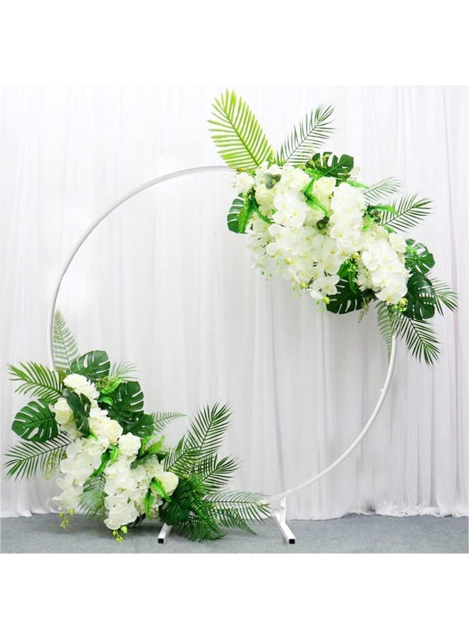 INSIJAM 2M Balloon Arch Kit, Metal Arch, Round Backdrop Stand, Wedding Backdrop Stand for Party Ceremony Birthday Bride Baby Shower Garden Floral Ramadan Decoration, Photo Background Decoration - Image 1