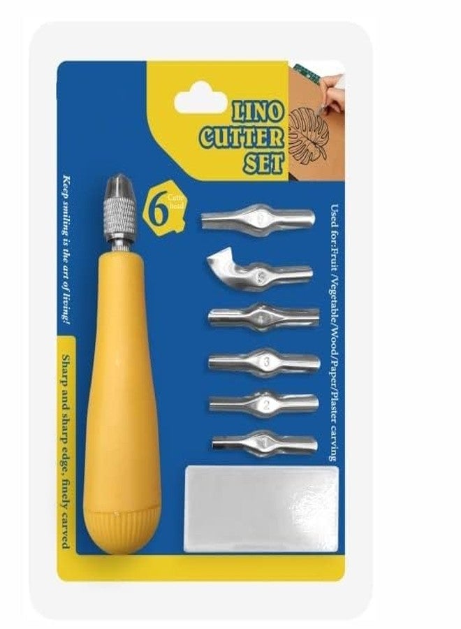 53ARTS Professional Lino Mat Cutting Tool with 6 Blades