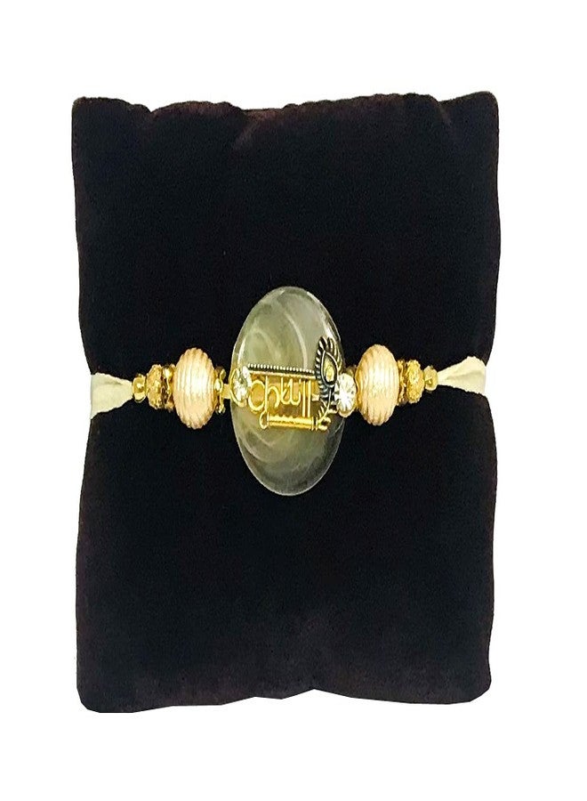 Evisha Rakhi For Brother And Bhabhi | Rakhi Comb-228-Kada-70 | rakhi || rakhi set || rakhi for brother || rakhi for brother and bhabhi || rakhi combo || bhaiya bhabhi rakhi || rakhi gifts - Image 2