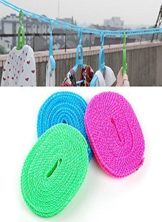 Winberg Clothline Rope Antiskid Pack of 3 Best for Hanger Cloth Both Outdoor and Indoor Naylon Rope 5 Mtr Each CLTHHNG - Image 1