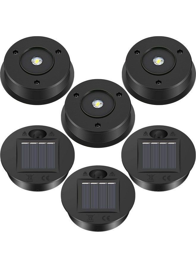 TOODOO TOODOO 6 Pieces Solar Lights Replacement Top 7 Lumens Solar Lantern Parts LED Solar Panel Lantern Lid Lights for Outdoor Hanging Solar Lanterns Garden Patio Decor  - Image 1