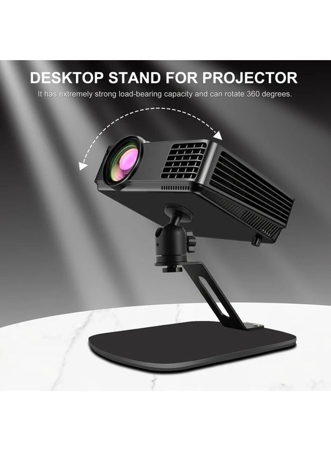 Black Mini Projection Stand Adjustable Tilt Desktop Tripod For Home Office Cinema - Image 2