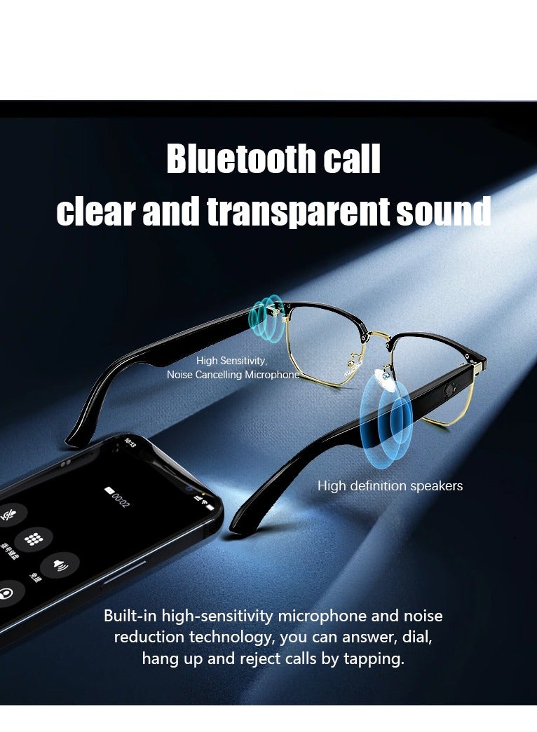 جولف لينك نظارات ذكية Z09 للقيادة والملاحة الصوتية والنظارات الشمسية وركوب الدراجات والمشي لمسافات طويلة وحماية من الأشعة فوق البنفسجية ونظارات ذكية مضادة للإشعاع باللون الأبيض - Image 5