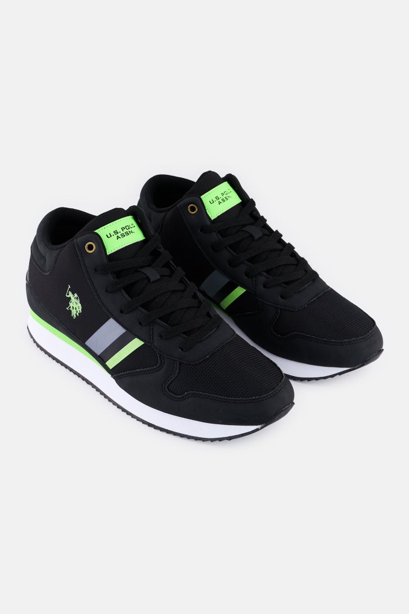 U.S. Polo Assn. Men Lace Up Casual Shoes, Black  - Image 1